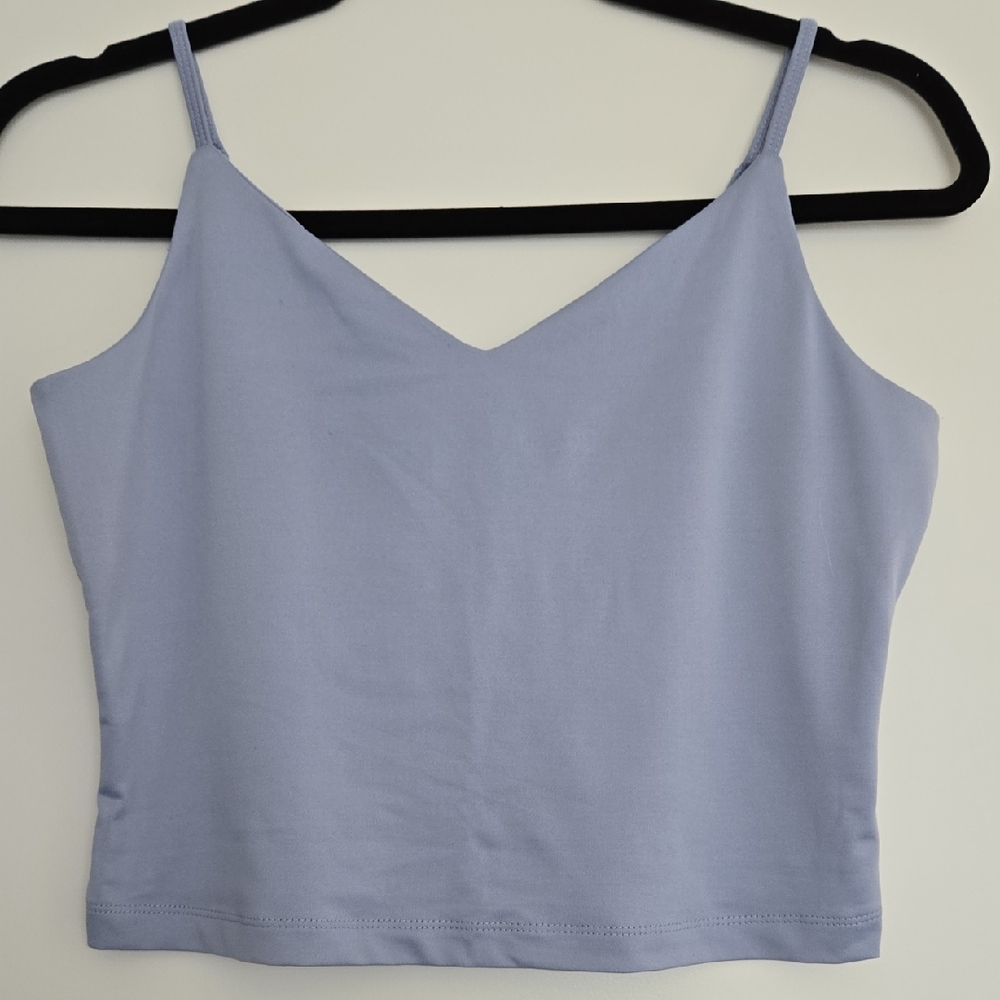 Dynamite Soft Blue Camisole Cropped Top